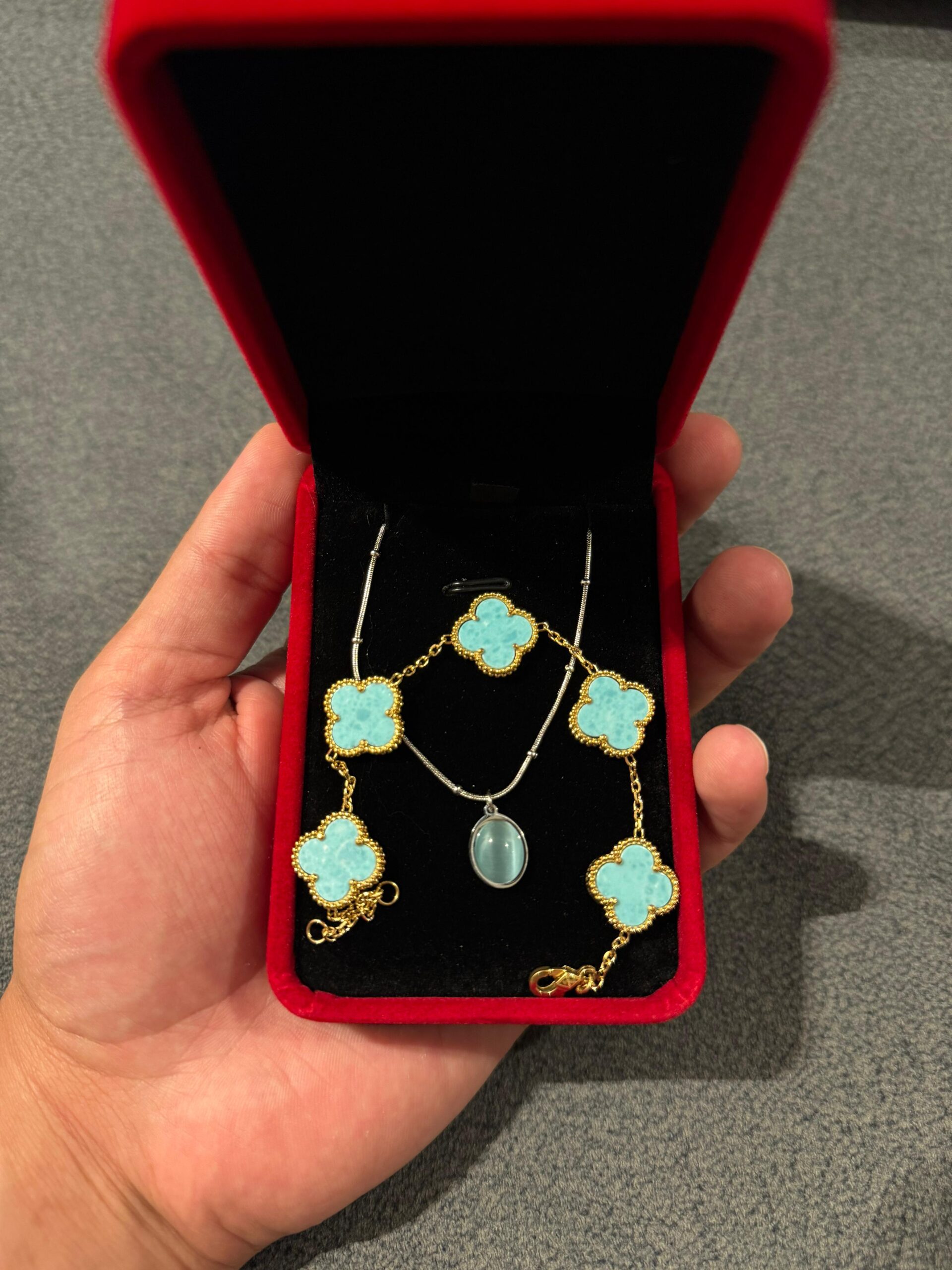 Pack Baby Blue moonstone + Vancleef