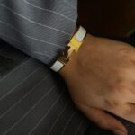 Bracelet H Gold White