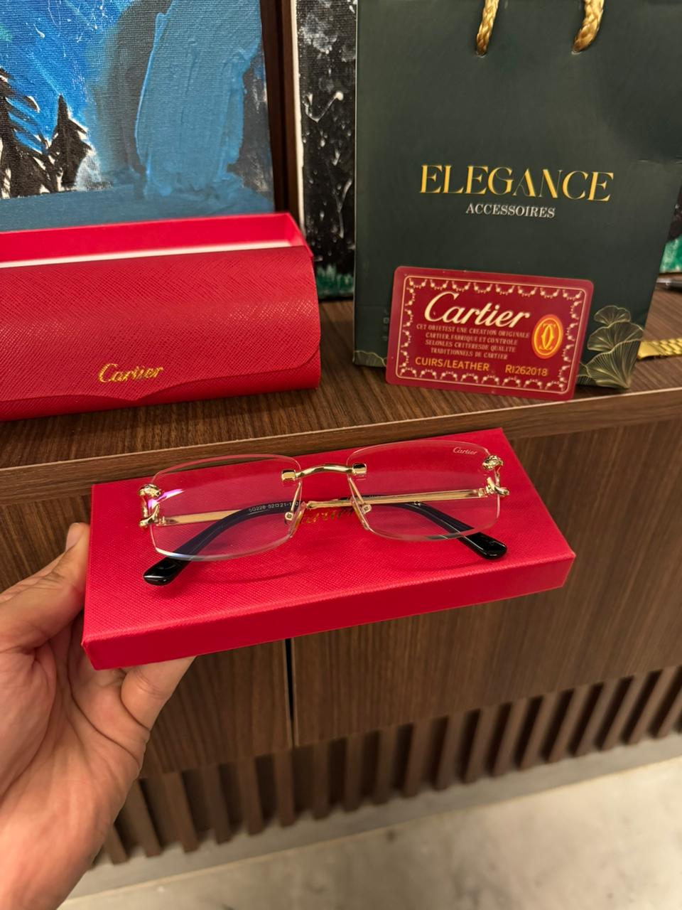 Glasses Cartier Transparent