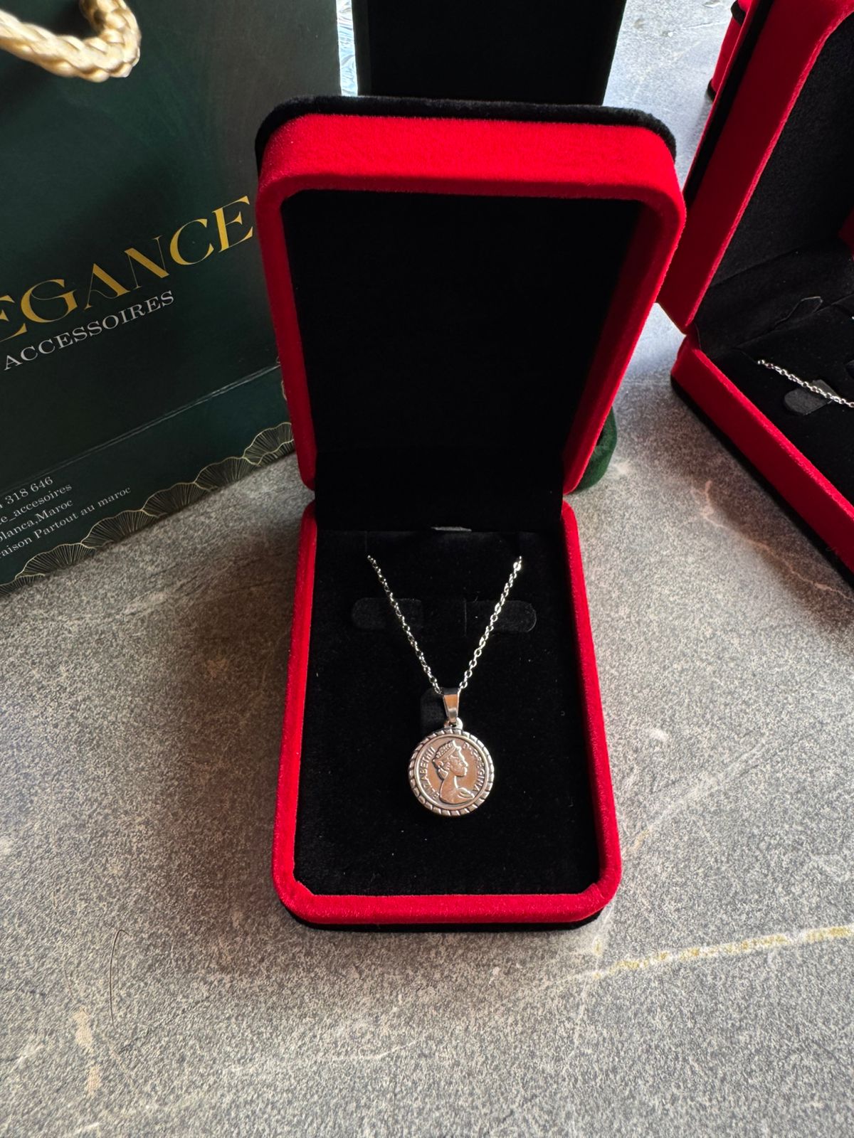 Bronze Roman Coin Necklace